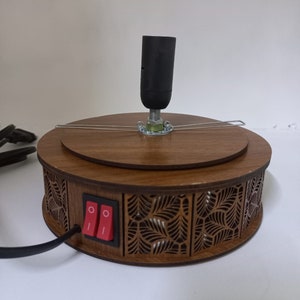 Turntable Lamp Base E14 Bulb Holder