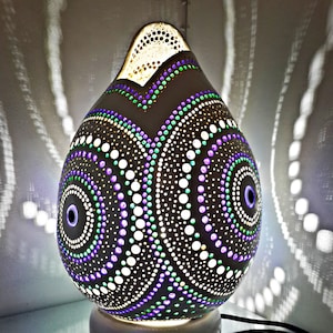 Diseño especial Infinity Lámpara de calabaza hecha a mano Calabash Housewarming Ideas de regalos Regalo de cumpleaños Lámpara turca Sala de estar Decoración Regalo de Navidad