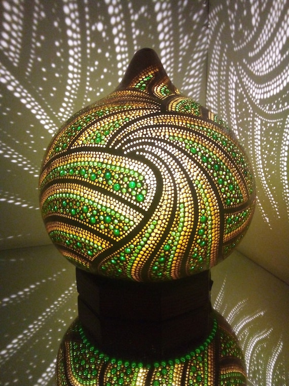 Etsy sale gourd lamps