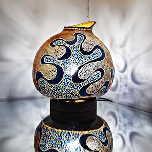 Lámpara de calabaza hecha a mano de ensueño, regalo de inauguración de la casa, Ideas de regalo de cumpleaños, lámpara turca, hogar, sala de estar, decoración de guardería, regalo de Navidad