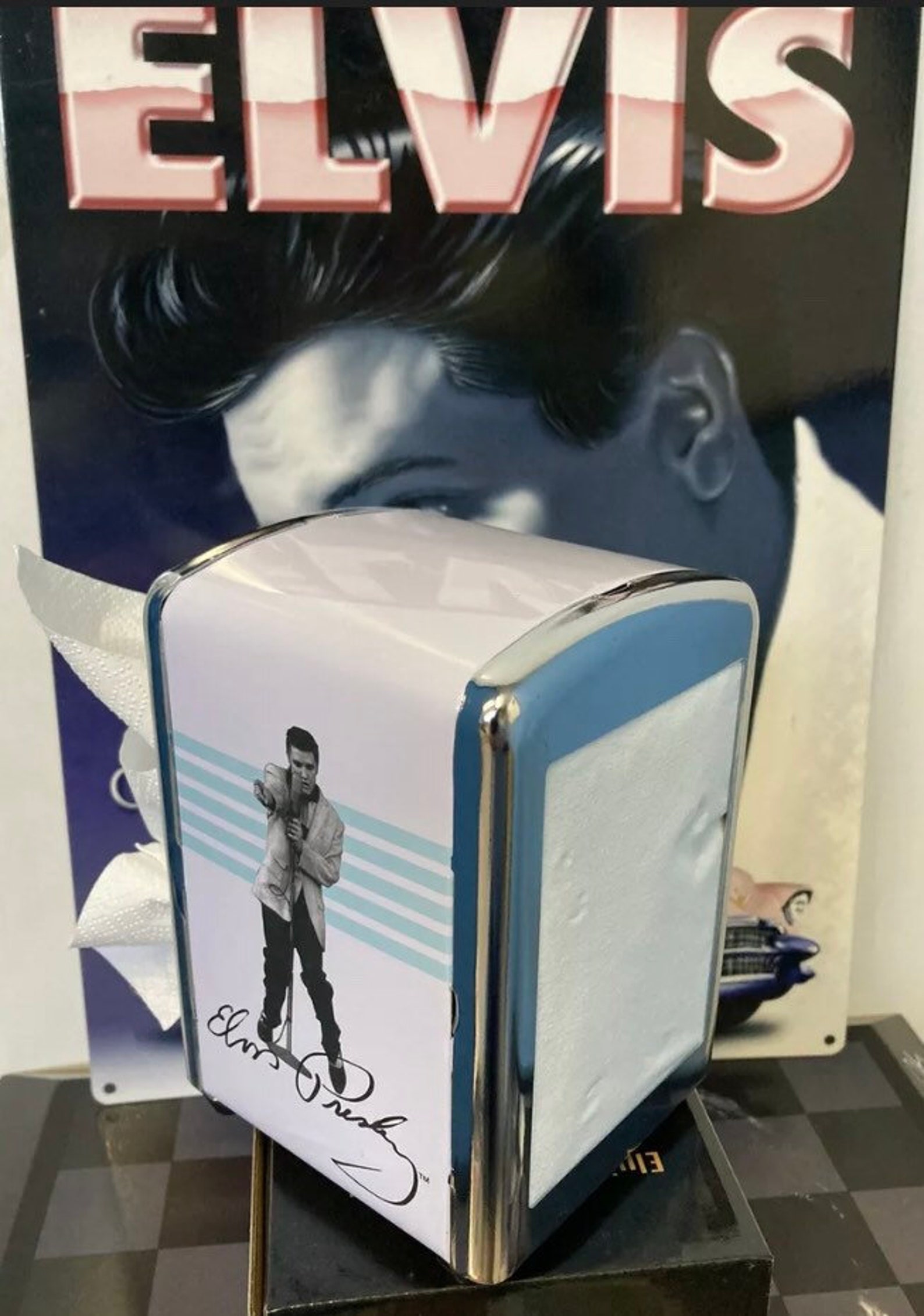Amazing Retro & Vintage Elvis Presley Official Napkin Holder Etsy