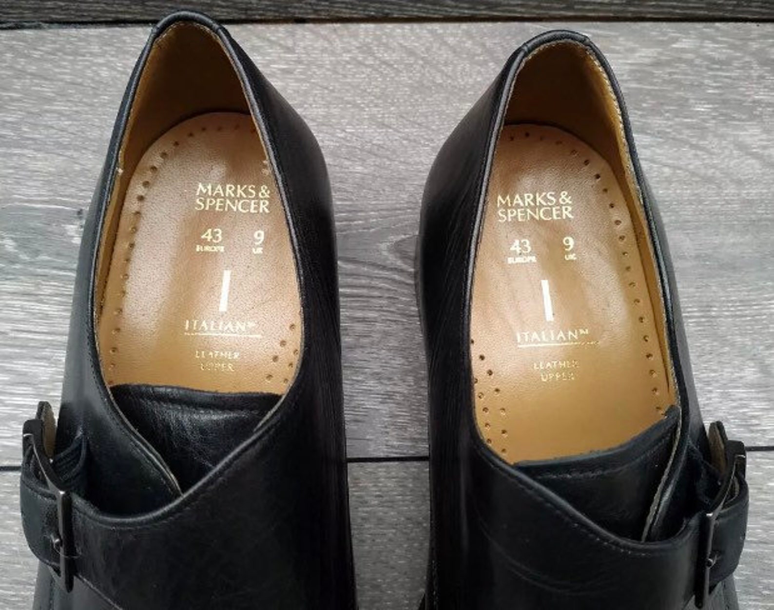 Handsome Pair of Mens marks & Spencers Italian Black Etsy