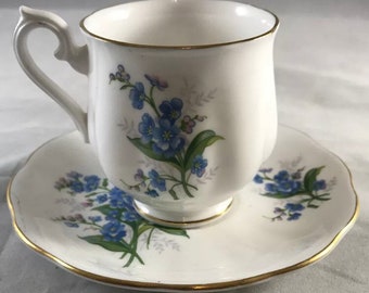 Dainty Royal Albert ‘Forget Me Not’ Duo Set, Vintage Cup & Saucer.