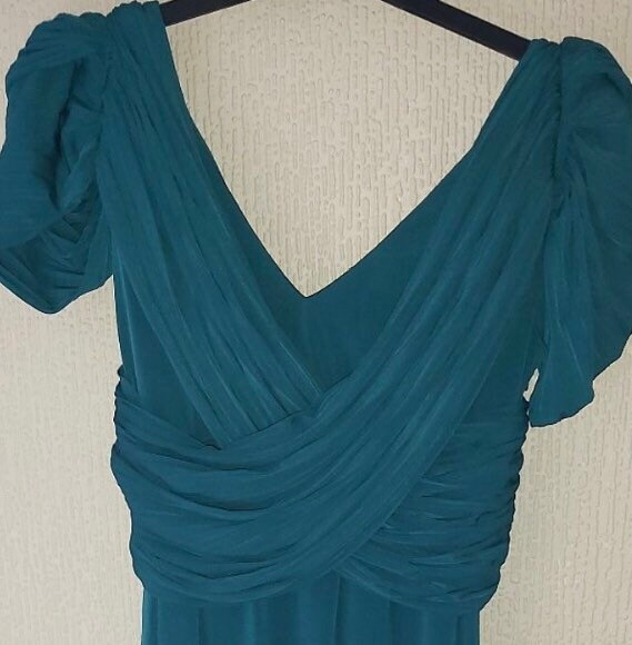 Image of Elegant Alexon Green Designer U.k. Size , Long Ladies Evening Dress