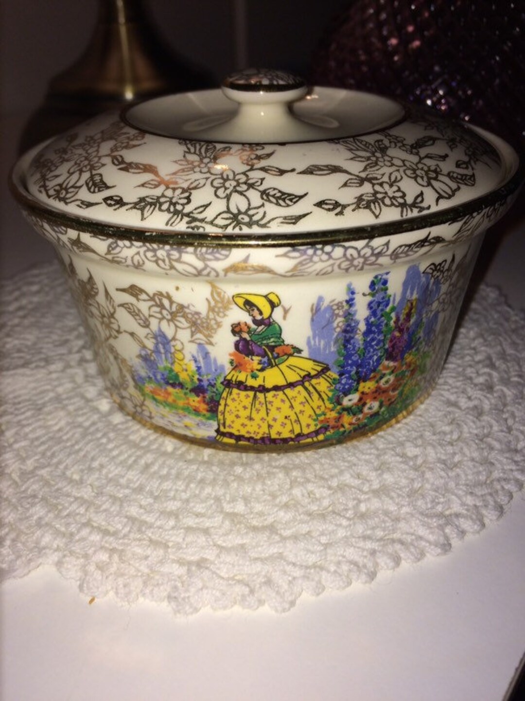 Charming Lidded Butter Dish Vintage 1930s 40s Sadler Etsy UK