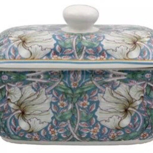 thumbnail interactive-video image 1 of Potter's Studio Hedgehog Butter Dish With Lid – Vintage Ceramic, Glossy Finish, Multicolor 1 of 4