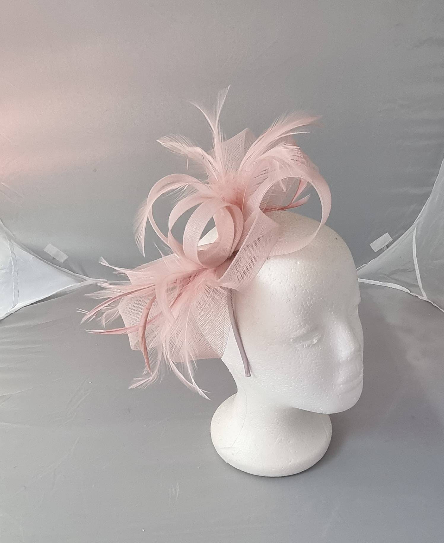Fascinator Mit Federblumen, Schleier, Netz, Stirnband, Clip, Ascot