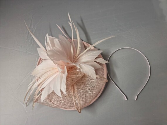 New Pale Pink Fascinator Hatinator With 