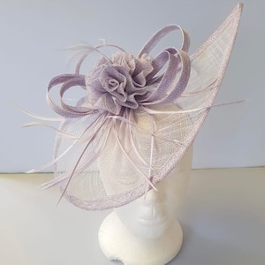 New Lilac Fascinator Hatinator with Band & Clip With More Colors Weddings Races, Ascot, Kentucky Derby, Melbourne Cup