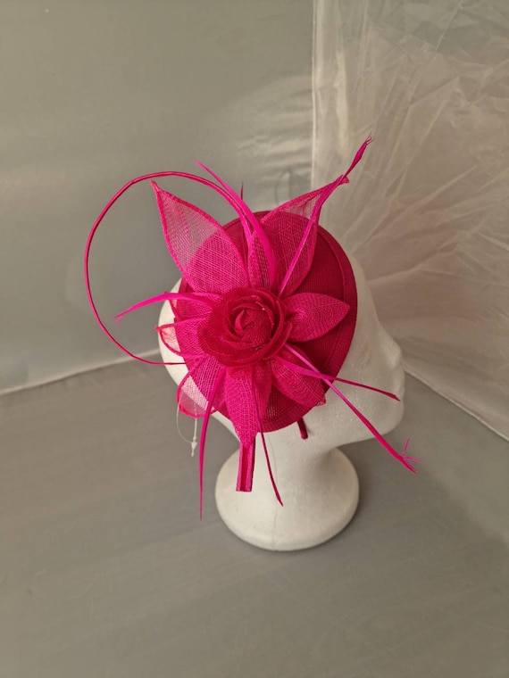 New Hot Pink Color Stunning Fascinator 