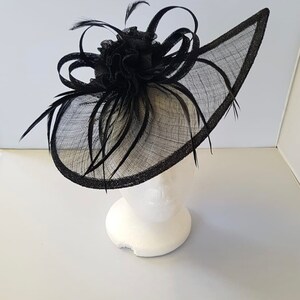 New Black Colour Fascinator Hatinator with Band & Clip With More Colors Weddings Races, Ascot, Kentucky Derby, Melbourne Cup