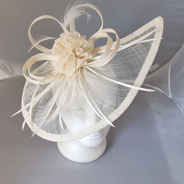 Cream Fascinator Etsy UK