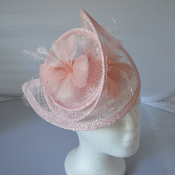 Light Baby Pink Fascinator Hatinator 