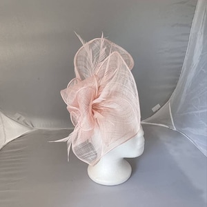 New Light Pink ,Pink Colour Fascinator Hatinator with Band & Clip With More Colors Weddings Races, Ascot, Kentucky Derby, Melbourne Cup image 4