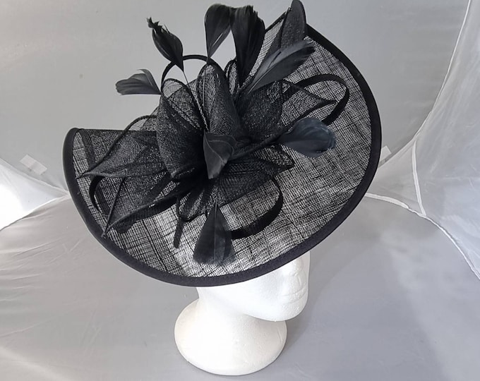 Black megan d02 fascinator
