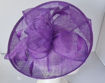 Neue lila Farbe Fascinator Hatinator mit Band & Clip mit mehr Farben Hochzeiten Rennen, Ascot, Kentucky Derby, Melbourne Cup