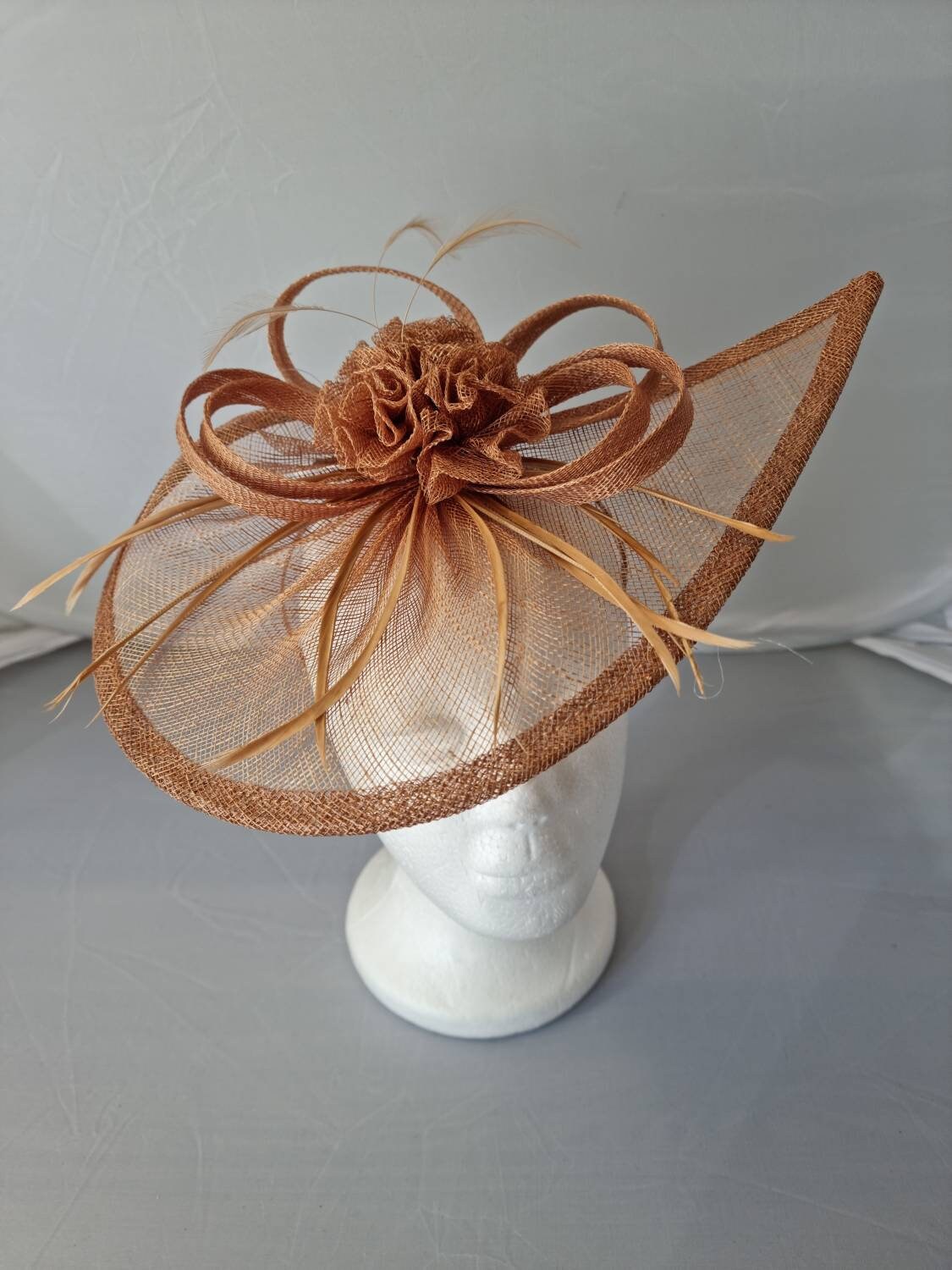 New Light Brown Fascinator Hatinator 
