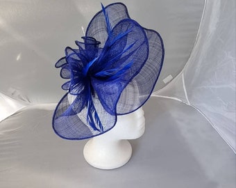 Nouveau fascinator Hatinator bleu royal avec bracelet et clip avec plus de couleurs Mariages Courses, Ascot, Kentucky Derby, Melbourne Cup