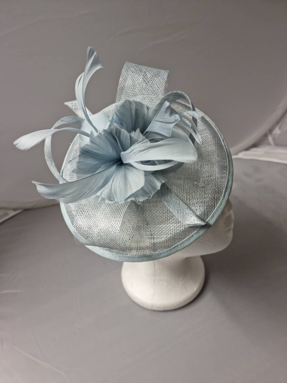 New Baby Blue Fascinator Hatinator With Band & Clip Weddings - Etsy UK