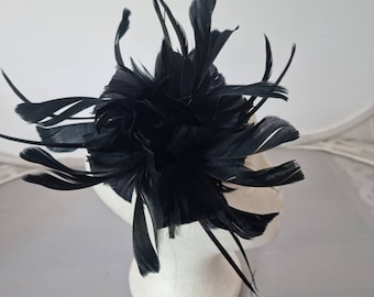 Nouveau Black Fascinator Hatinator avec Band & Clip With More Colors Weddings Races, Ascot, Kentucky Derby, Melbourne Cup