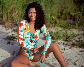 Tulum Stylish Long Sleeve One-Piece Swimwear