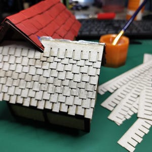 Miniature Roof Tiles - Laser/Plotter Cutter