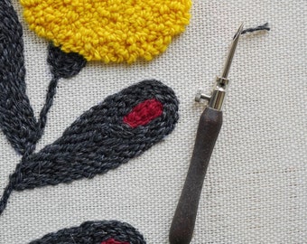 Lavor adjustable (1-3 mm) punch needle tool / rug hooking portugal needle