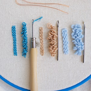 Punch Needle Tool Set 3 Sizes / Lavor embroidery punch needle tool / adjustable punch needle / portugal needle