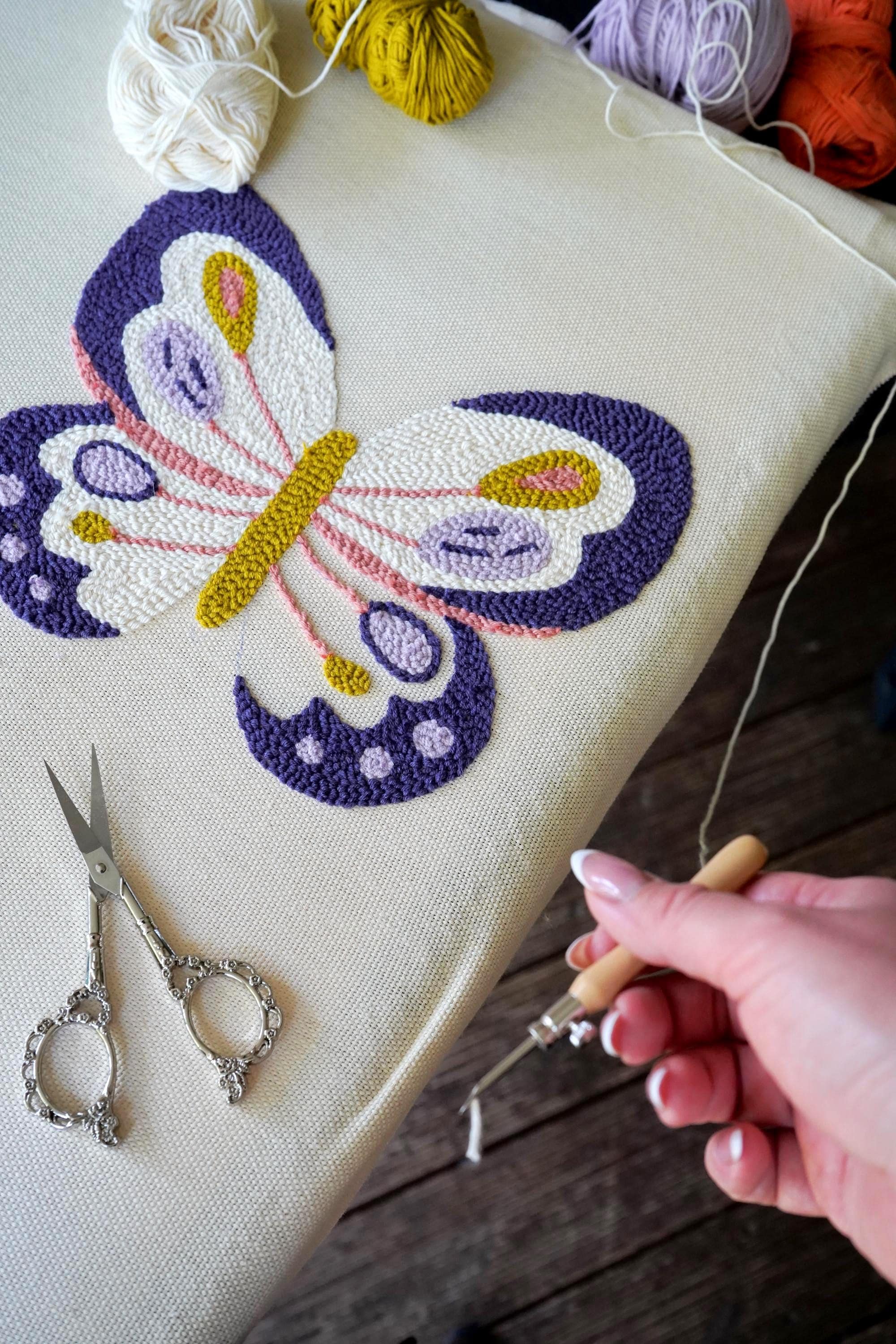 パンチニードルモンクスクロス / 刺繍生地 / ニードルパンチ用織布