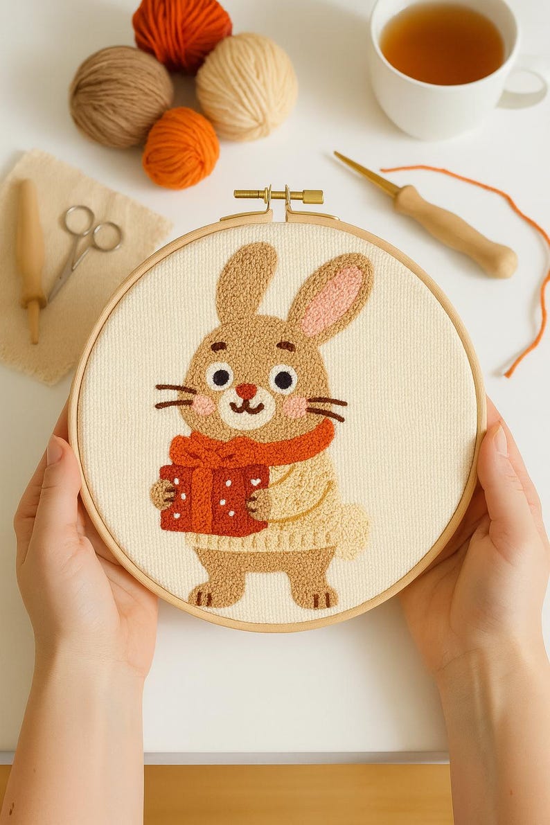 Christmas Punch Needle Printable Pattern for Beginners / Instant ...