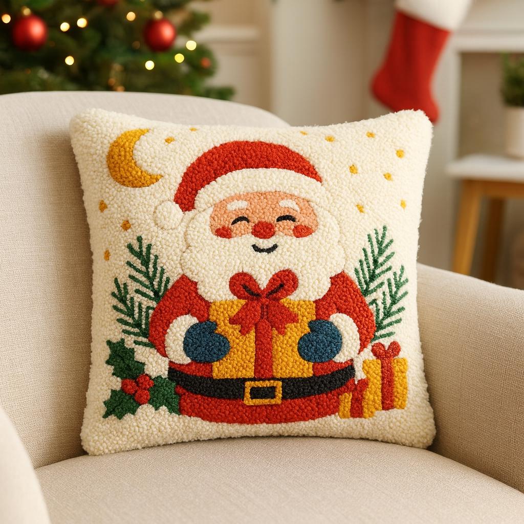 Christmas Punch Needle Printable Pattern for Beginners / Santa Instant ...
