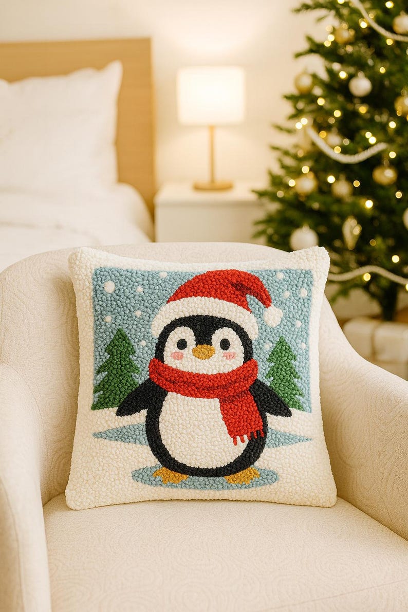 Christmas Punch Needle Printable Pattern for Beginners / Santa Instant ...
