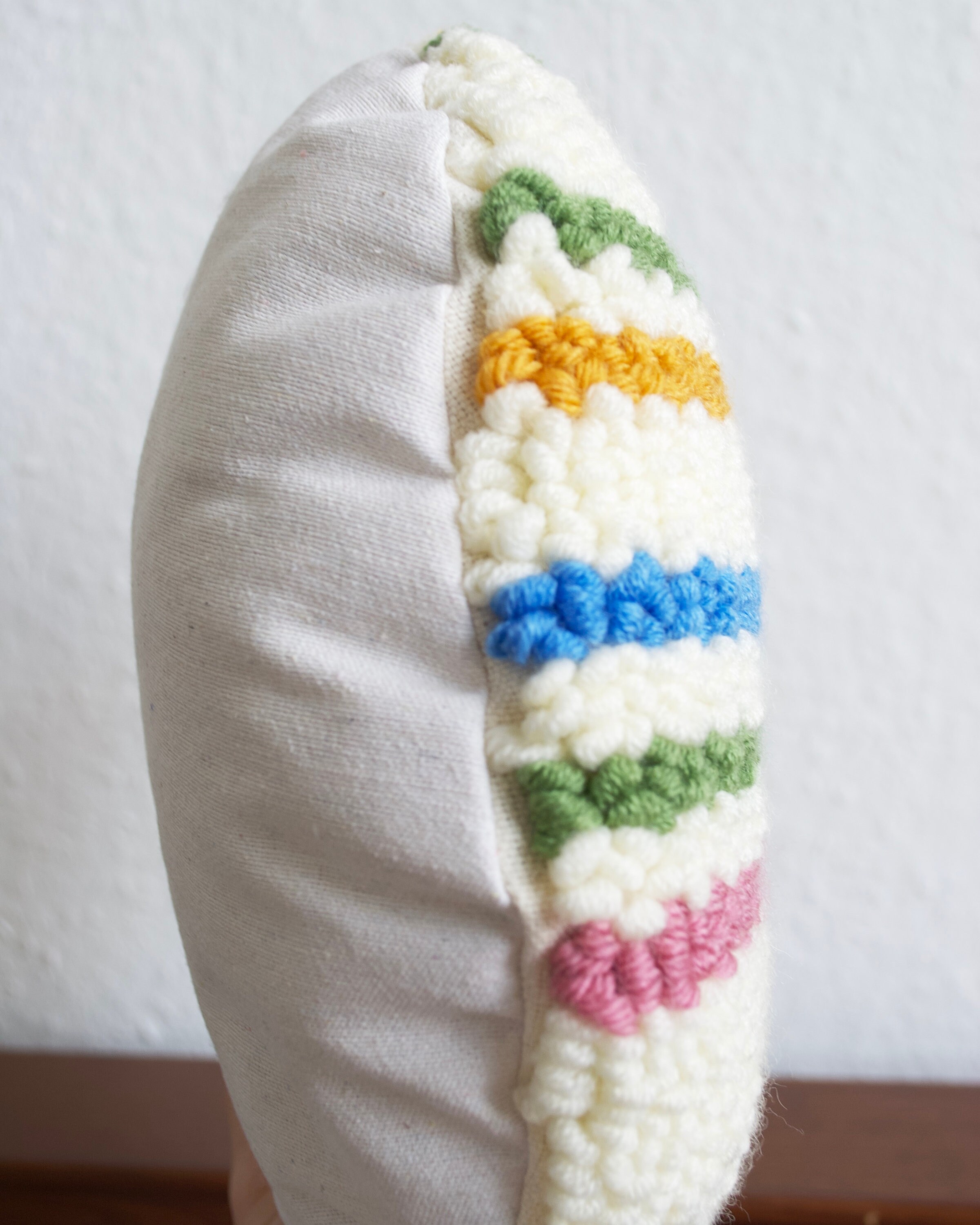 Punch Needle Rainbow Pillow / Embroidery Pillow / Throw Pillow Etsy