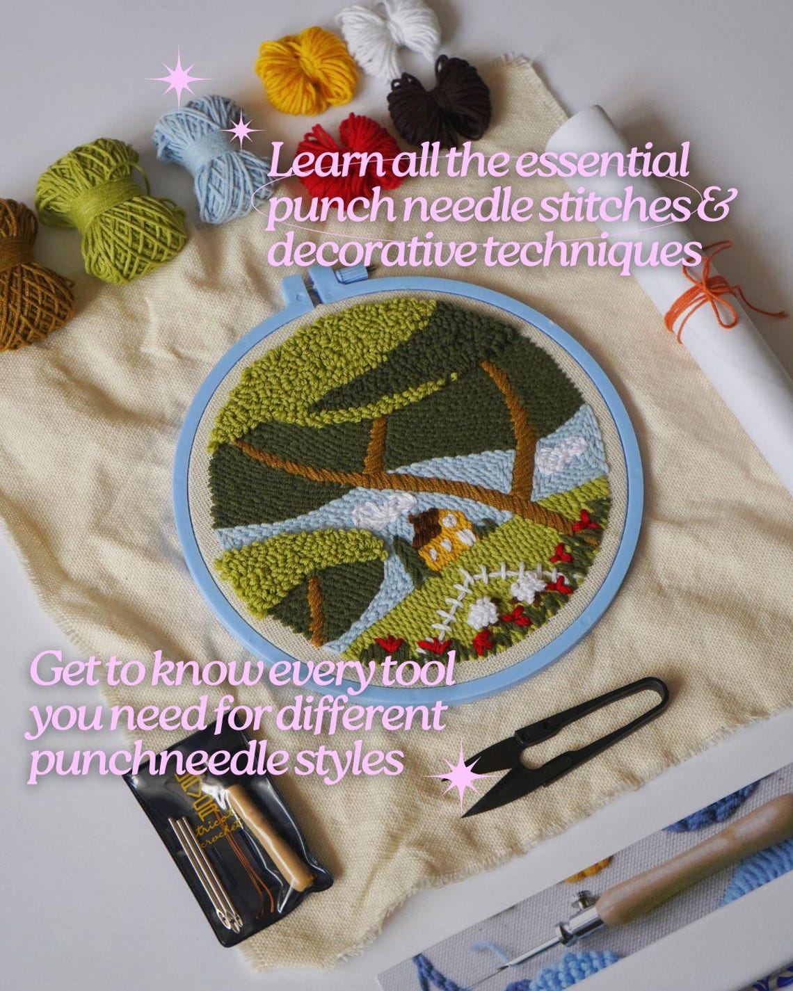 Punch Needle Guide for Beginners (digital Instant Download) / PDF ...