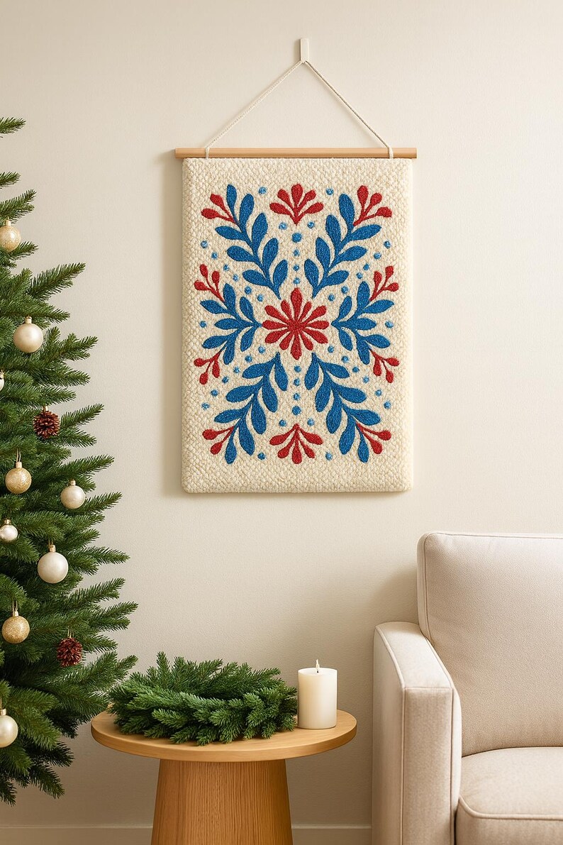 Christmas Punch Needle Printable Pattern for Beginners / Instant ...
