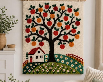 Home Punch Needle Pattern: Beginner DIY Home Decor (PDF digital download)
