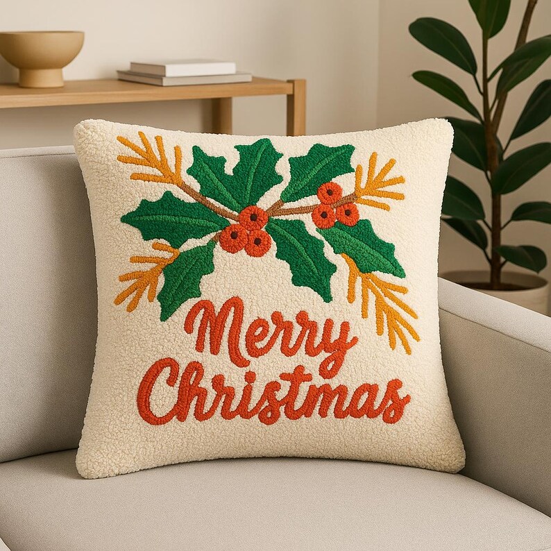 Christmas Punch Needle Printable Pattern for Beginners / Instant ...