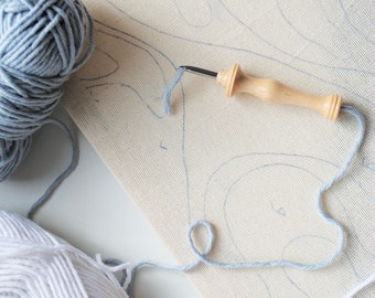 パンチニードルモンクスクロス / 刺繍生地 / ニードルパンチ用織布