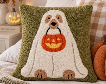 Halloween Punch needle printable pattern for beginners / instant download / punchneedle PDF design / template for handmade art / how to file
