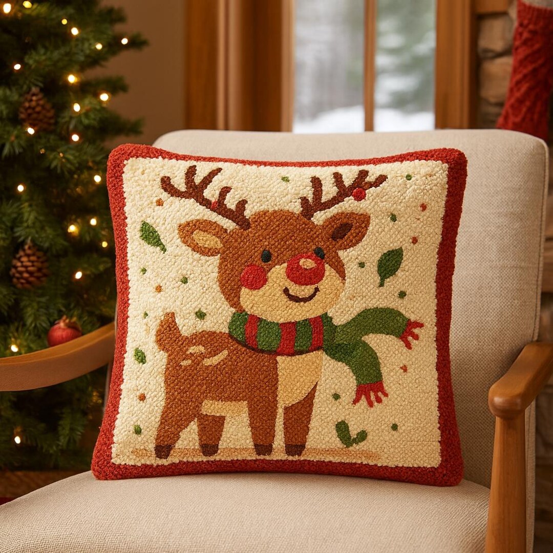 Christmas Punch Needle Printable Pattern for Beginners / Instant ...