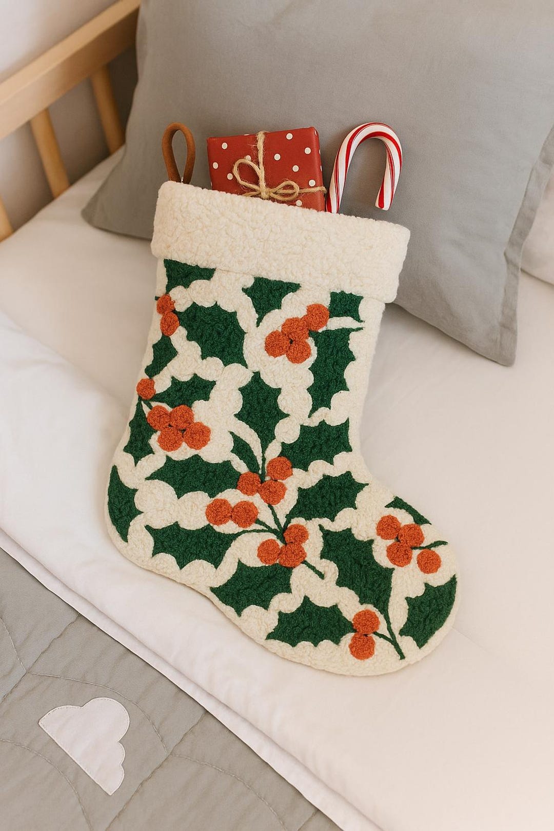 Christmas Stocking Punch Needle Printable Pattern for Beginners ...