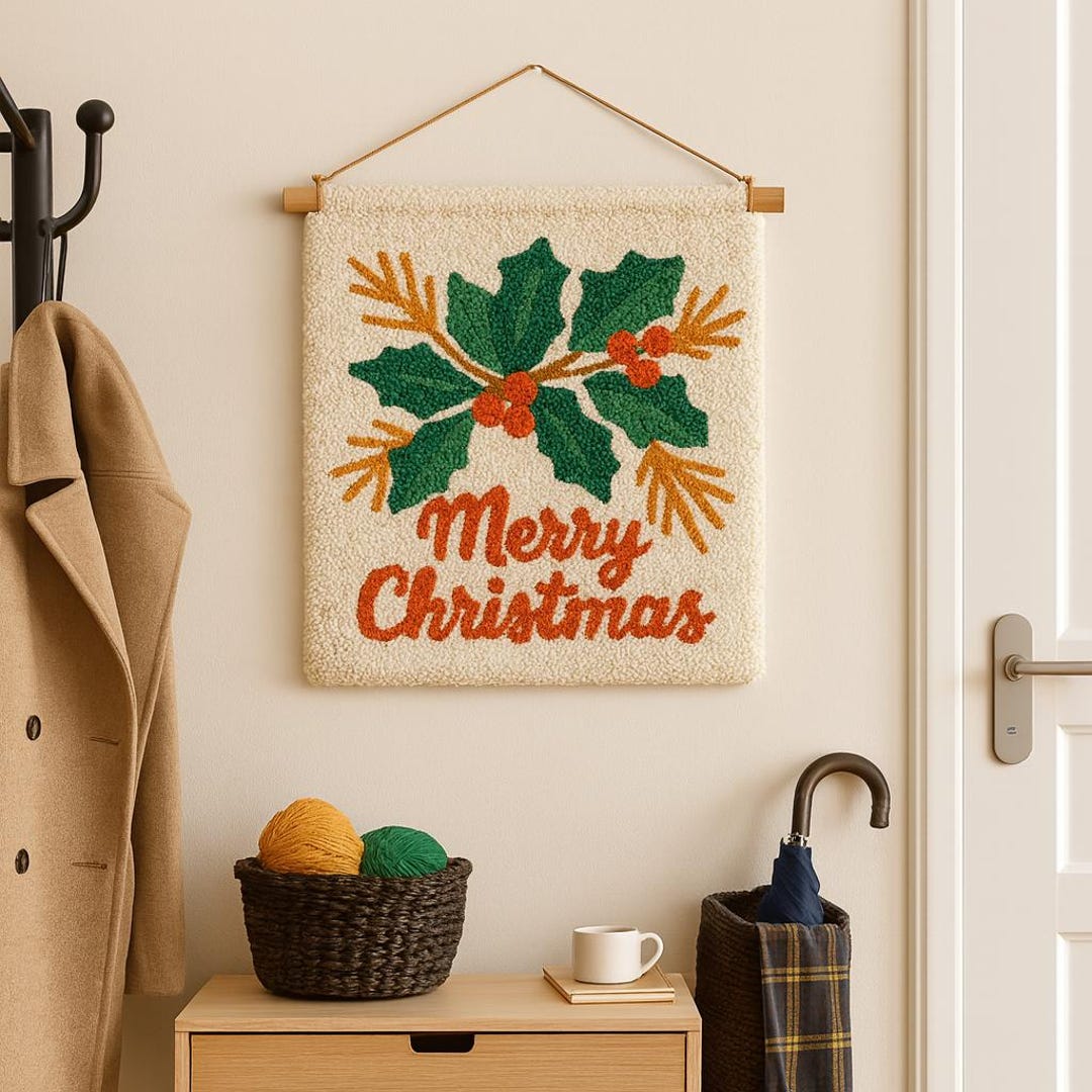 Christmas Punch Needle Printable Pattern for Beginners / Instant ...