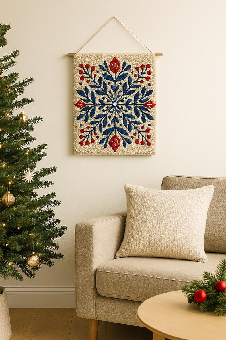 Christmas Punch Needle Printable Pattern for Beginners / Instant ...