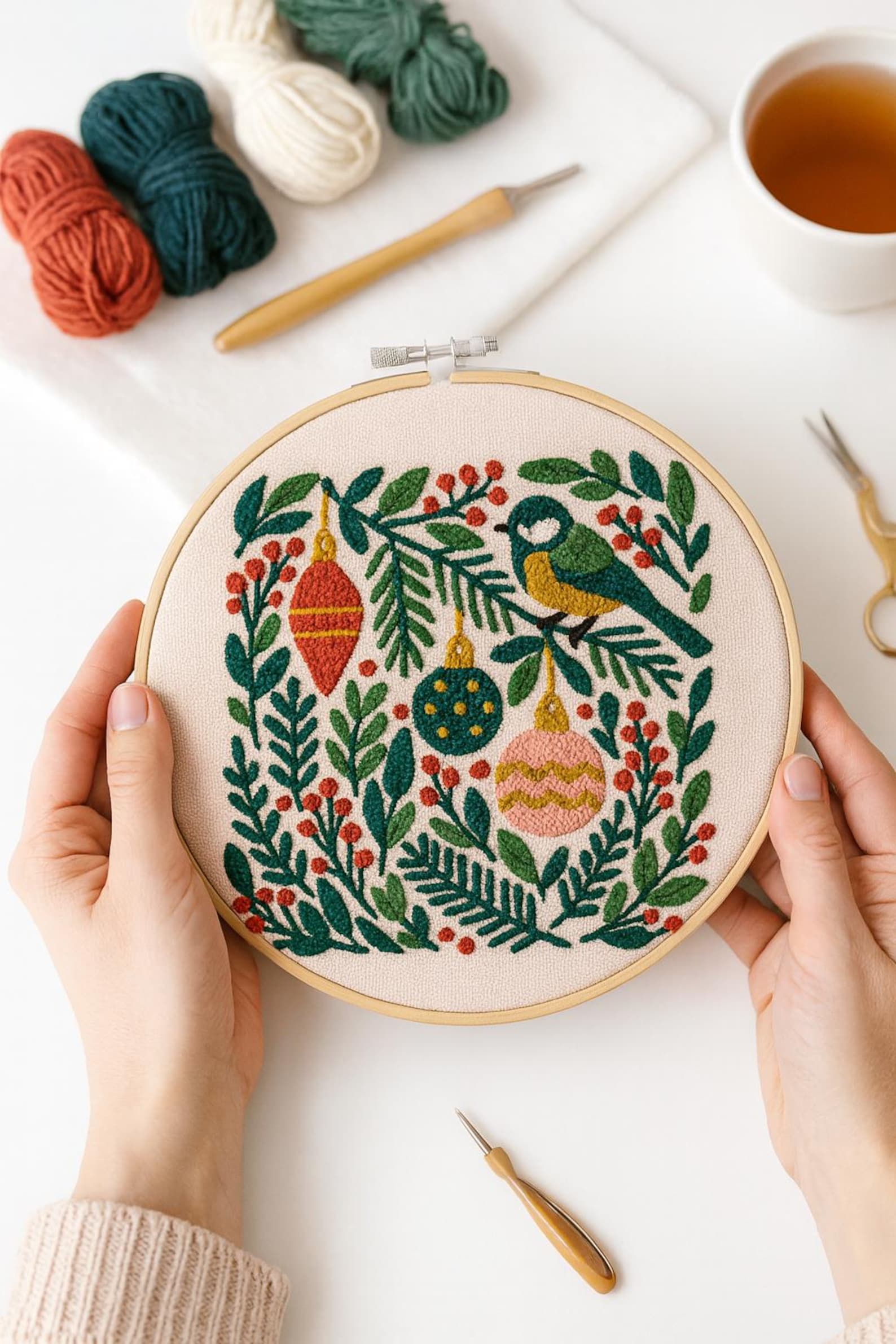 Christmas Punch Needle Printable Pattern for Beginners / Instant ...
