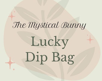 Witchy lucky dip bags with crystals and more. Like a mini crystal/ witches confetti bag