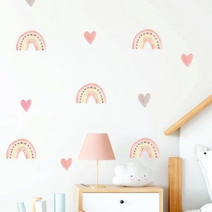 Rainbow wall decal, Nursery wall decal, Watercolor rainbow wall stickers, Wall decal for kids, Rainbow decor