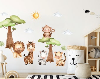 Calcomanías De Pared De Animales De Invierno Calcomanías De Pared De Animales De Invierno Calcomanias De Pared De Pino Para Despegar Y Pegar Calcomanias De Pared De Animales De Arbol Del Bosque