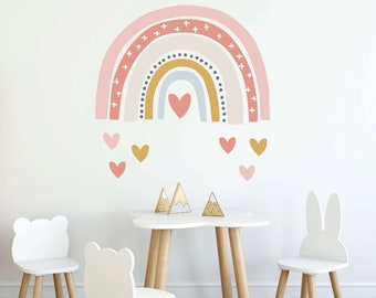 Rainbow wall decal, rainbow wall sticker, large rainbow wall decal, watercolor rainbow decal, nursery wall decal, wall decal for kids