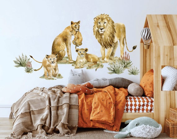 Safari Animals Wall Decal Nursery Wall Decal Lion Wall - Etsy Singapore Safari Animals Wall Decal Nursery Wall Decal Lion Wall - Etsy Singapore