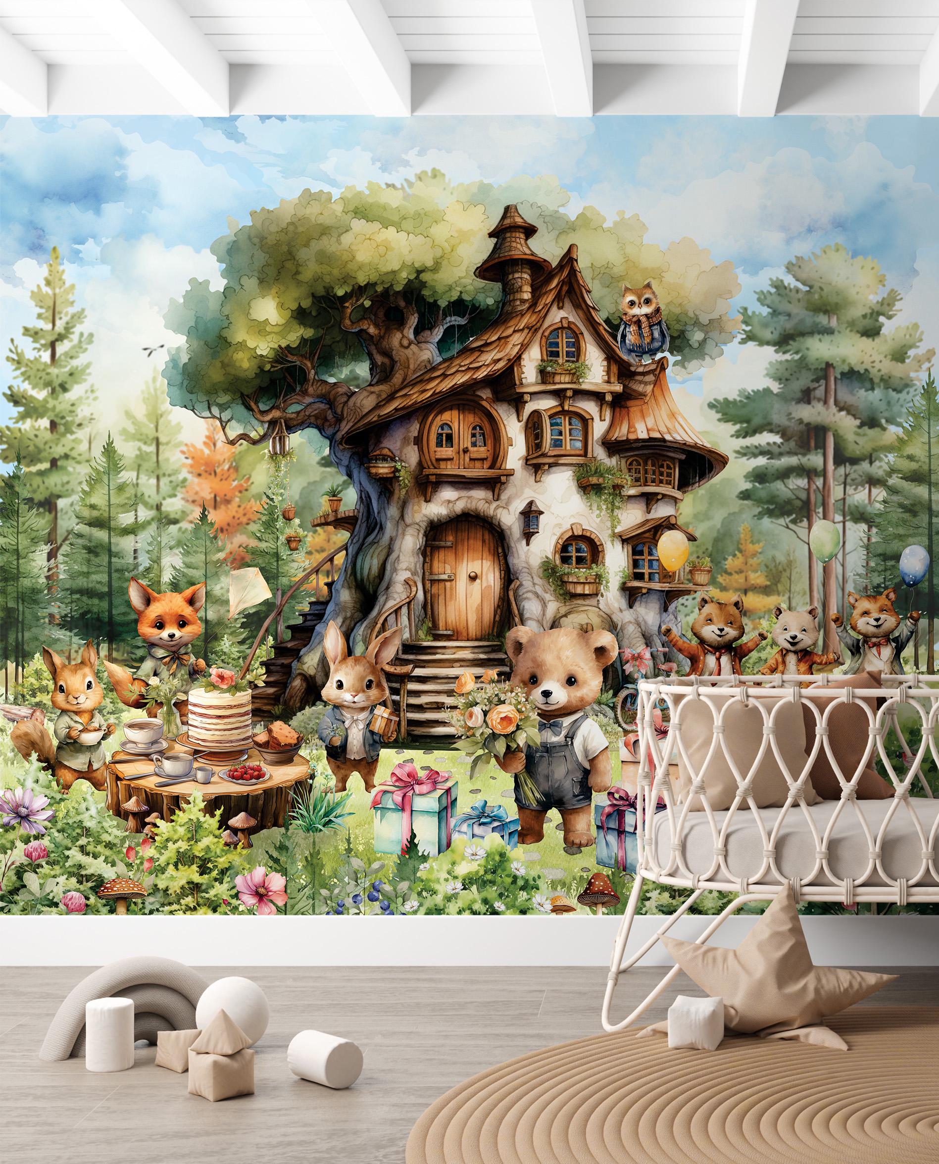 Runa Art Photo Wallpaper Children's Room Animals 352 X 250 Cm Non-Woven - View #5